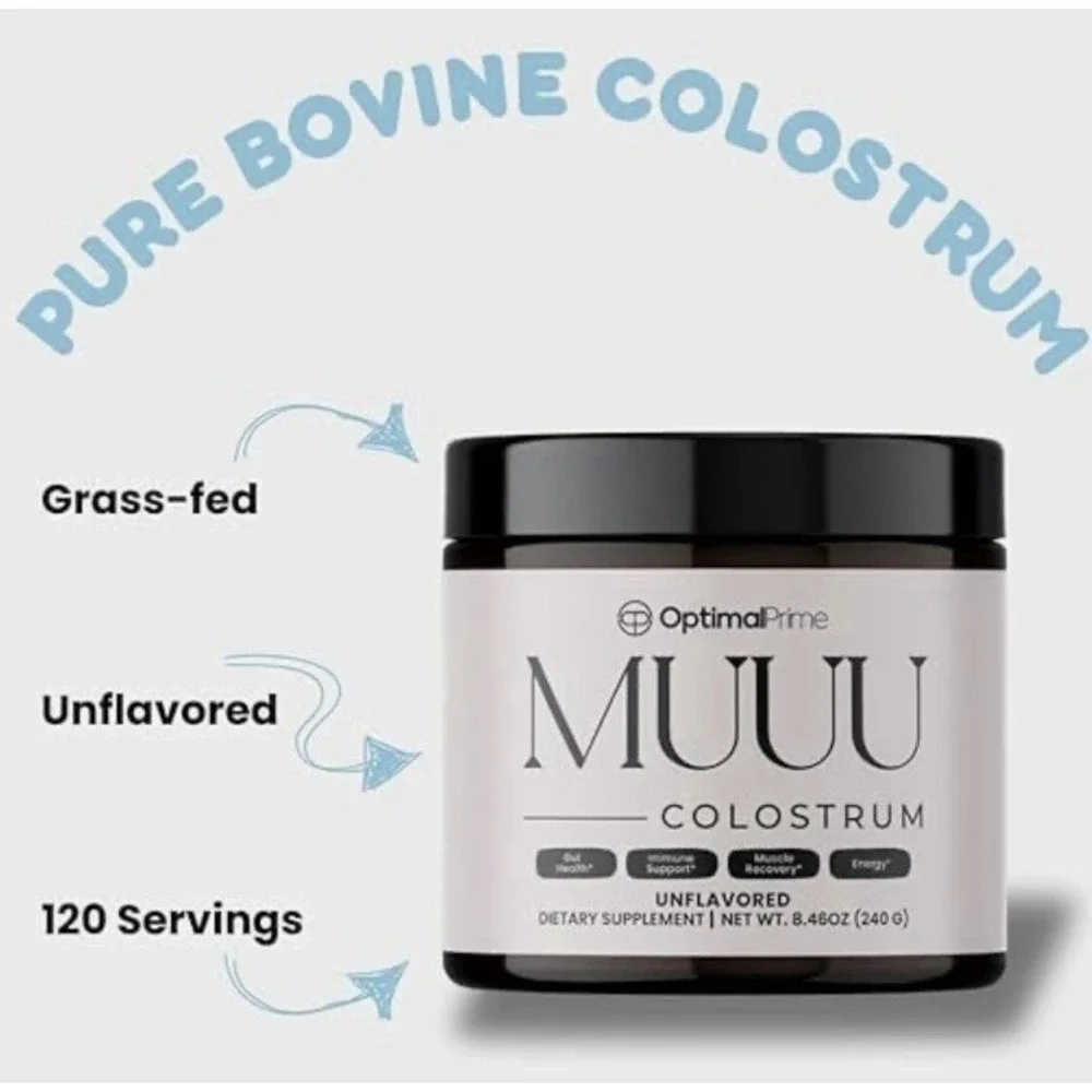 Optimal Prime - MUUU Bovine Colostrum Hair, Skin, and Nails, 120 Servings - Picture 5 of 13